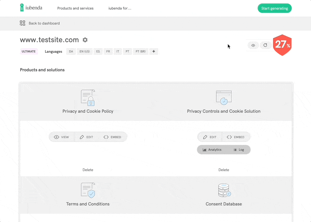 Add one or more languages to your documents