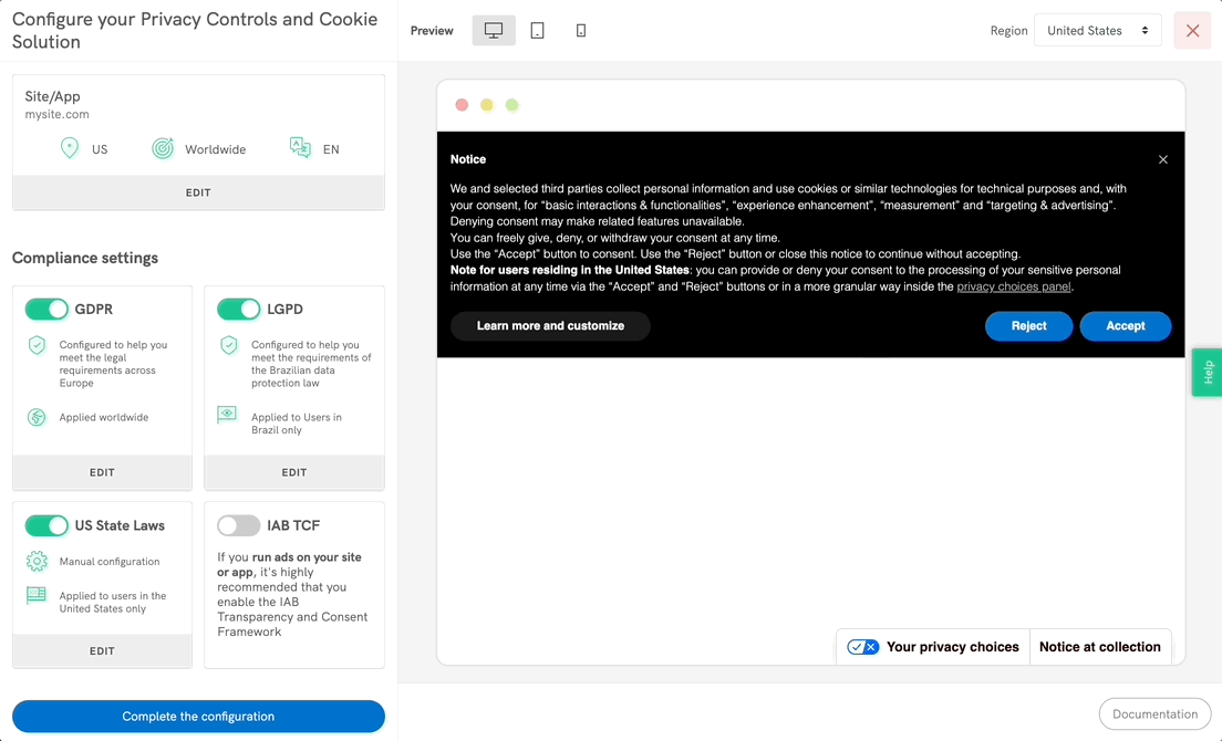 EU cookie compliance