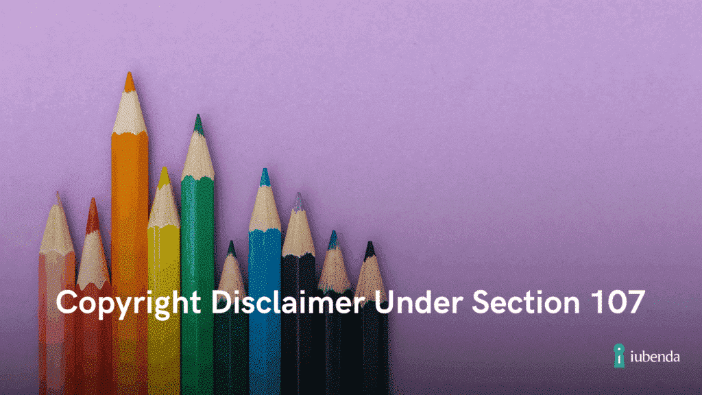 copyright disclaimer under section 107
