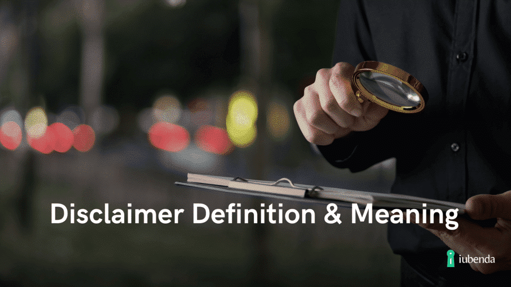 disclaimer definition