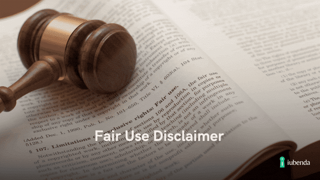 fair use disclaimer