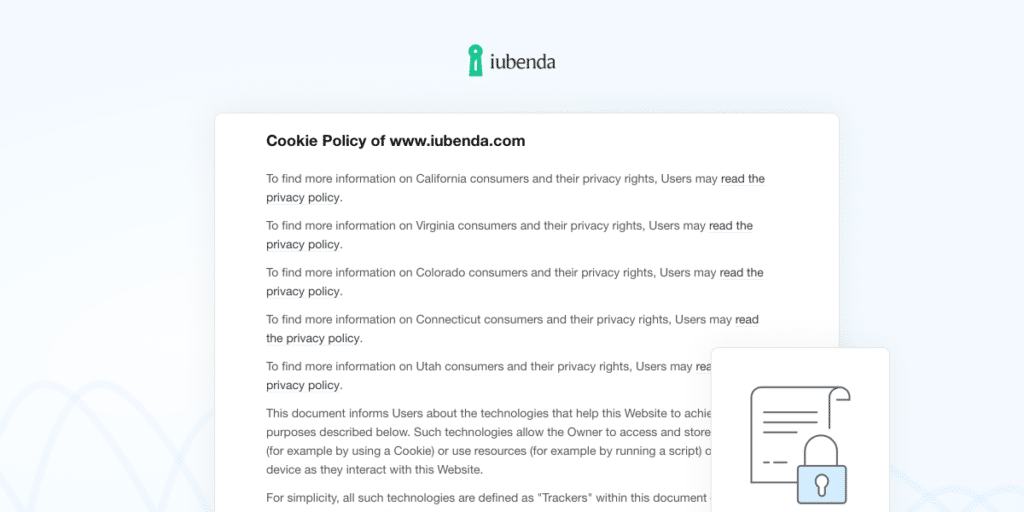 cookie policy
