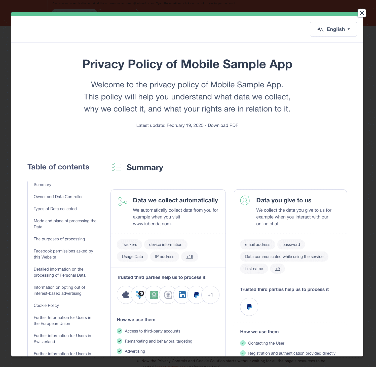 privacy policy meaning