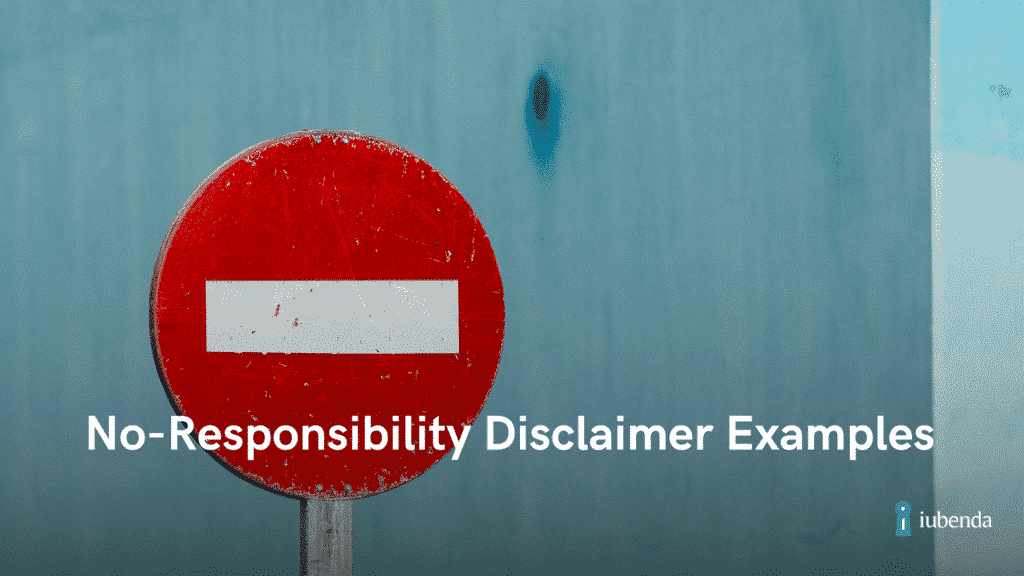 no responsibility disclaimer